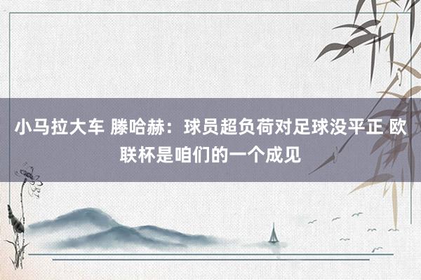 小马拉大车 滕哈赫:球员超负荷对足球没平正 欧联杯是咱们的一个成见