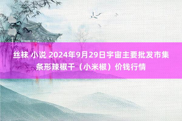 丝袜 小说 2024年9月29日宇宙主要批发市集条形辣椒干(小米椒)价钱行情