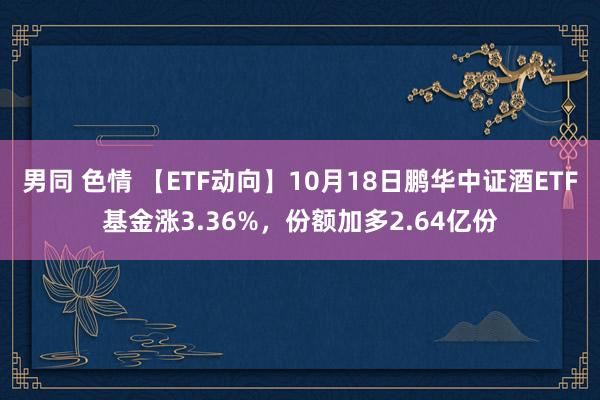 男同 色情 【ETF动向】10月18日鹏华中证酒ETF基金涨3.36%,份额加多2.64亿份