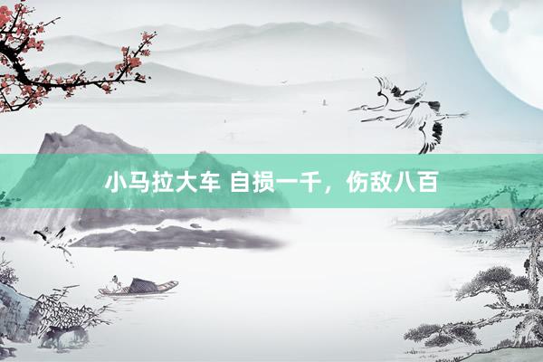 小马拉大车 自损一千,伤敌八百