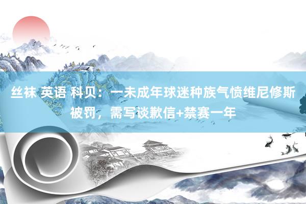 丝袜 英语 科贝:一未成年球迷种族气愤维尼修斯被罚,需写谈歉信+禁赛一年