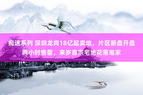 痴迷系列 深圳龙岗18亿起卖地,片区新盘开盘两小时售罄,来岁首宗宅地花落谁家
