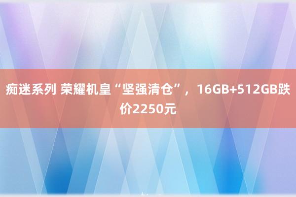痴迷系列 荣耀机皇“坚强清仓”,16GB+512GB跌价2250元