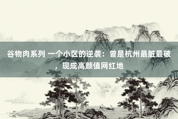 谷物肉系列 一个小区的逆袭:曾是杭州最脏最破,现成高颜值网红地