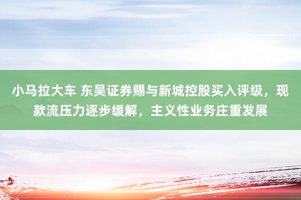 小马拉大车 东吴证券赐与新城控股买入评级,现款流压力逐步缓解,主义性业务庄重发展