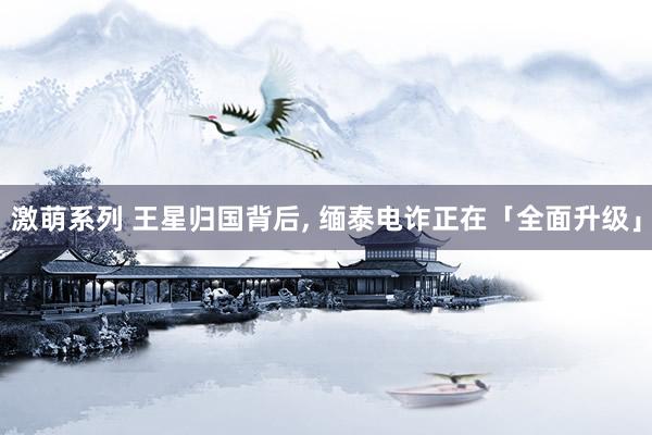 激萌系列 王星归国背后, 缅泰电诈正在「全面升级」