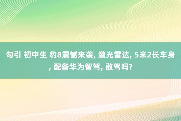 勾引 初中生 豹8震憾来袭, 激光雷达, 5米2长车身, 配备华为智驾, 敢驾吗?