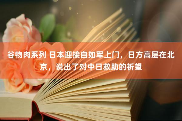 谷物肉系列 日本迎接自如军上门,日方高层在北京,说出了对中日救助的祈望