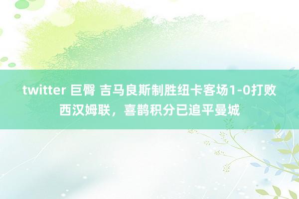 twitter 巨臀 吉马良斯制胜纽卡客场1-0打败西汉姆联，喜鹊积分已追平曼城