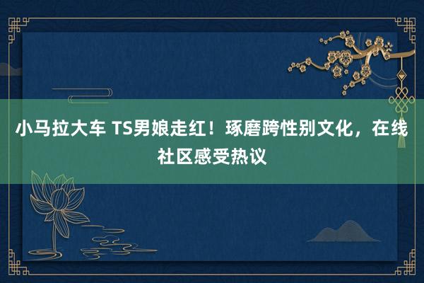 小马拉大车 TS男娘走红!琢磨跨性别文化,在线社区感受热议