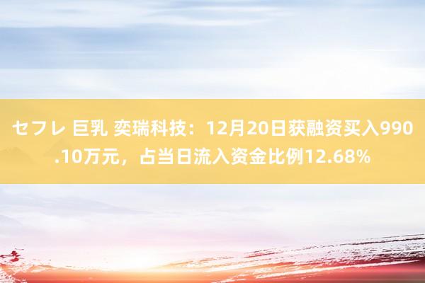セフレ 巨乳 奕瑞科技:12月20日获融资买入990.10万元,占当日流入资金比例12.68%