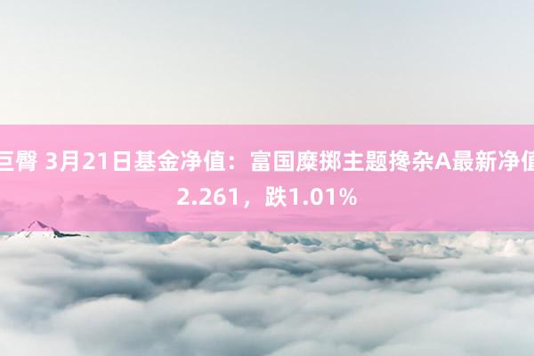 巨臀 3月21日基金净值:富国糜掷主题搀杂A最新净值2.261,跌1.01%