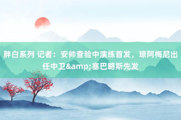 胖白系列 记者：安帅查验中演练首发，琼阿梅尼出任中卫&塞巴略斯先发